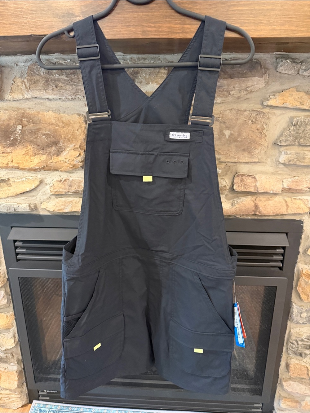 Columbia Black Outdoor Utility Bib Overalls